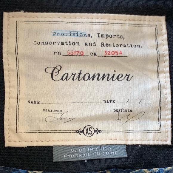 Anthro Cartonnier cropped black Jersey jacket XS - Picture 7 of 8